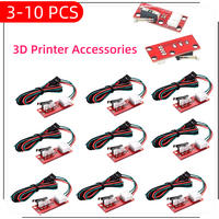 3-10Pcs Endstop Switch For Arduino End Stop Limit Switch and Cable Mechanical Endstop For CNC RAMPS 1.4 Board 3D Printer Parts