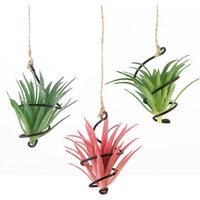 Metal Swirl Air Plant Bracket Soilless Planter Pot Creative Hanging Decoration Suspended Air Plant Home Ornament Accessories