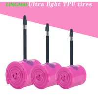 Ultralight Bike Inner Tube 700 18-32C 35-40C Road MTB Bicycle TPU Inner Tire 700c 65mm Length French Valve 29 Super Light Tube