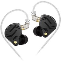 KZ ZS12 PRO X Metalowe słuchawki 1DD+5BA Hybrydowe słuchawki HIFI Bass In Ear Monitor Słuchawki Muzyka Sport Zestaw słuchawkowy z redukcją szumów Nowość