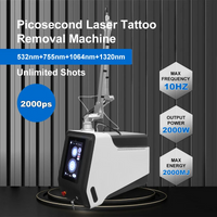 Professional Diode Picosecond Lase Non-Invasive Machine Tattoo Removal Pigment Acne Wrinkle Reduction Beauty Salon Equipment