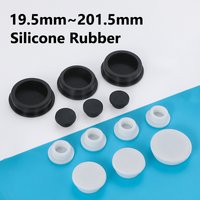 White/Black Silicone Plug Circular Rubber Plug 19.5mm~201.5mm Dustproof Stopper Rubber Seal Cap Stopper Blanking End Caps Seal
