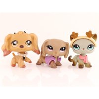 3 szt. Minilpsshop Sklep Zoologiczny Jamnik 932 Cocker Spaniel 575 Kot Krótkowłosy 391 Akcesoria dla LPS