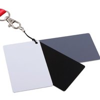 18% Gray Card With Neck Strap For Digital Photography Exposure Color 3 In1 Pocket-Size Digital White Black Grey Balance Cards