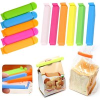 10/20Pcs Kitchen Storage Food Snack Seal Sealing Bag Clips Sealer Clamp Plastic Tool Kitchen Accessories Portable Bulk TMZ