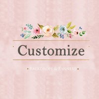 Mocsicka Custom Backdrop Photography Personalized Custom Vinyl Poyester Material Background Wedding Baby Show Photo Studio