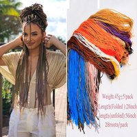 28 Inch Long Curly Synthetic Zizi Braids Colored Crochet Box Braiding Senegalse Twist Braiding Hair Extensions For Women 50g
