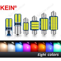 KEIN 2PCS 12V 24V T10 Festoon BA9S W5W C5W C10W 5W5 T4W 28mm 31mm 36mm 39mm 41mm Truck Car Light Interior Led Bulb Signal Lamp