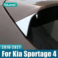 For Kia Sportage 4 QL 2016 2017 2018 2019 2020 2021 Car Rear Window Spoiler Side Wing Cover Trim Strips Stickers Accessories