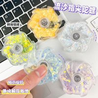 Flowing Sand Fingertip Gyroscope High-Speed Spinning Stress-Relief Educational Toy Suitable for Students Colorful Handheld Toy
