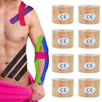 1/6/10Pcs Kinesiology Tape Muscle Bandage Sports Cotton Elastic Adhesive Strain Injury Tape Knee Muscle Pain Relief Stickers
