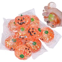 Squishy Maltose Halloween Pumpkin Stress Ball Fidget Sensory Toy for ADHD Autism Slow Rebound Squeeze Toy Adults Halloween Gift