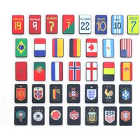 Magnetic Push Slider Fidget Toy National Flag Color Pattern EDC Stress Relief Finger Decompression Toy For Sports Fan Gift