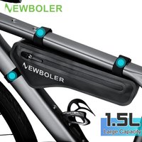 NEWBOLER 1.5L Bicycle Triangle Bag Bike Frame Front Tube Bag Waterproof Cycling Bag Bicycle Under Tube Bag Bike Accessories