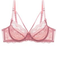 Lace Bra Women Intimates Thin Ladies Daily Underwear See Through Push Up Sexy Bra for Women Elegant