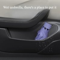 For Tesla Model Y Juniper 2025 Door Storage Box Nappa Leather Door Slot Storage Mats Protective Pad New Model3 Car Accessories