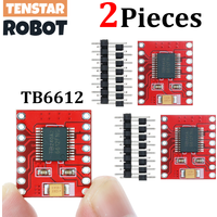 TENSTAR 2pcs TB6612 Dual Motor Driver Board 1A TB6612FNG Microcontroller