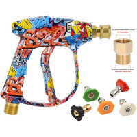Colorful M22-14 High Pressure Gun 5-Color Nozzles M22-15 Adapter 4000PSI Universal Pressure Washer Accessory