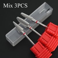 3PCS Multifunctional Nail Drill Bits Acrylic Gel Remover Manicure Pedicure Tools Salon Accessories
