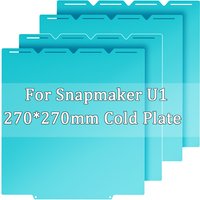 For Snapmaker U1 Build Plate 270x270MM PLA PETG Cool Bed Glacier Cold Plate Unmatched Adhesion U1 Color 3d Printer Accessories