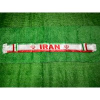 Iran Scarf 14x135cm Double-sided Printed Iran Flag Satin Iran Scarf Suitable for 2026 world cup Sports Events