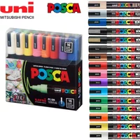 16 stücke Japan UNI POSCA Marker Set Acryl Graffiti Zeichnung Permanent Wasserdicht kinder Zeichnung PC-3M/1M/5M Kunst Liefert