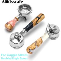 AliKisscafe 58MM Coffee Portafilter For GAGGIA Classic Pro Single Spout Double Shot Espresso Machine Accessories Barista Tools