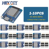 1/5/10PCS D1 MINI ESP32 WiFi+Bluetooth ESP-32 CH9102 Serial Chip Internet Of Things Development Board TYPE-C/MICRO