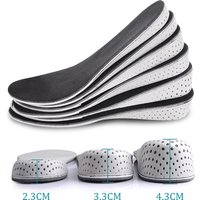 2PCS EVA Height Increase Insole Deodorant Breathable Memory Foam Pads Invisible Inner Height Increasing Shoe Half Pad for Unisex