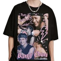 Hip Hop Trend Stray Bang Chan Skz Kpop 90s Vintage Men Women Oversized T-Shirt