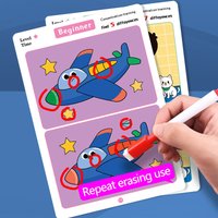 Kids Find Difference Flash Cards Concentration Brain Training Puzzle Cards Preschool Early Educational Intelligence Book