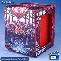 120+ Single Sleeved Cards Mythical Black Lotus Collector Case,Display Window Deck Storage Boxs,Gift for PTCG YGO TCGMTG Player