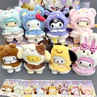 Sanrio Characters Small Cloak Vinyl Blind Box Cute Anime Figure Kuromi Surprise Bag Melody Mystery Box Cinnamoroll Doll Toy Gift