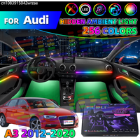 6 in 1 For AUDI A3 8V 2012-2020 Years Car Interior Ambient Lights Strips Breathing Lighting Kit App Control Auto Decorative Lamp