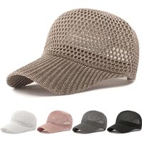 Unisex Mesh Knitting Baseball Net Caps Spring Summer Outdoor Adjustable Casual Hats Sunscreen Hat Sports Cap