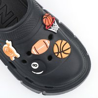 1 Pc Pvc Charms Shoe Decorations Ball Games Shoe Accessories Football Ornament Basketball Rugby Children's Holiday Gifts