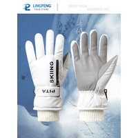 Winter Sports Gloves Non Slip Touch Ski Gloves Waterproof Pocket Snowboard Accessories Warm Men's and Women's Gloves Mittens
