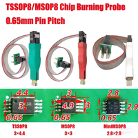 1PCS TSSOP8 MSOP8 Mini MSOP8 Chip Burning Read Write Download Cable /0.65mm Pitch /Automotive Instrument Program Connection Line