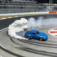 3D Printed 1:64 Miniature Drift Smoke Effect Model Ornament Racing Scene Accessory for Scale Car Models & Hobby Collectors Gifts