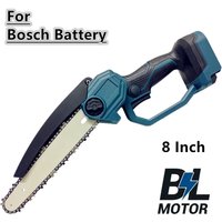 For Bosch 18V Battery 8 Inch Chain Saw Brushless Electric Chainsaw Pruning Woodworking Cutting Cordless Garden Power Tools