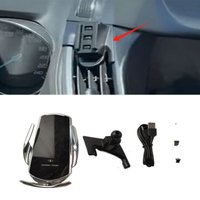 15W Fast Charging Wireless Charger Car Mount Phone Holder Automatic Clamping For 2013-2020 Ford KUGA