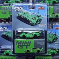 1:64 green IMSA 911 dinosaur Tyrannosaurus Rex painted 713 793 804 872 alloy die-cast miniature simulation car model,In stock