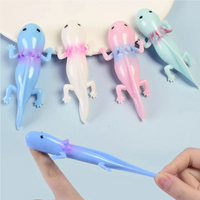 12Pcs Colorful Marine Animal Axolotl TPR Finger Catapult Slingshot Antistress Toys for Kids Birthday Party Favors Goodie Bag