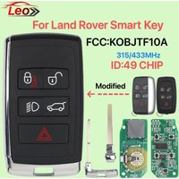 Leo FCC:KOBJTF10A 315/433MHz ID:49CHIP clé à distance intelligente de voiture pour Land Rover Range Rover Sport Evoque Freelander Jaguar Discovery4