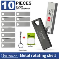 Zsuit New Metal USB Flash Drive 64GB 128GB Pen Drive 4GB 8GB 16GB 32GB Memory Stick Waterproof U Disk Pendrive Storage Disk USB