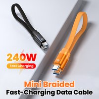 Olaf 20cm Short Magnetic USB C Cable Fast Charging Type C To USB C Data Cable For Iphone 17 16 15 Samsung Xiaomi Huawei Tablet