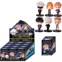 2026 New 12pcsJujutsu Battle Squatting Five Way Tiger Staff Yuren Two Sided Stay Nuo Tide Play Q Version Handheld Blind Box