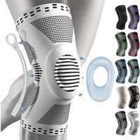 AliExpress NONE 1PCS Sports Compression Knee Support Brace Patella Protector Knitted Silicone Spring Leg Pad Cycling Running Basketball Football