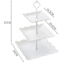 2/3 Tier For Tea Party Baby Shower Wedding Christmas Party Cupcake Stand PPServing Stand Dessert Tower Sum Fruit Tray