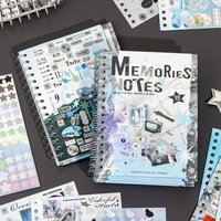 30Pcs Y2K Grunge Aesthetic PET Stickers, Cool Mixed Journal Scrapbooking Decals
